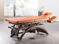 Ruheliegen aus Alu, Stahl, Holz, Loom, Massagetische, Wärmeliegen aus